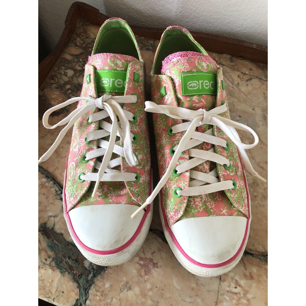 Vintage Red Ecko Sneakers Rhino Shoes Woman's Size 9.5